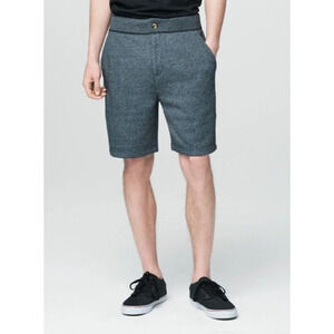 Prince Fox Gray Sweat Shorts Fleece Charcoal Midnrise Classic Modest Preppy L